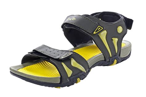 Azotic Men's Mehndi & Yellow Synthetic Leather Slip-On Sandal : Amazon ...