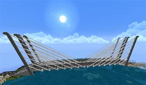 Image result for Cable Bridge Minecraft