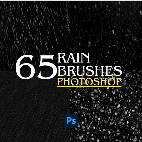 65 Rain Brushes, Rain Brush, Rain Brush Set, Realistic Rain Brushes ...
