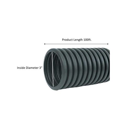 Buy 3 in. x 100 ft. Corex Drain Pipe Perforated Online at Lowest Price ...