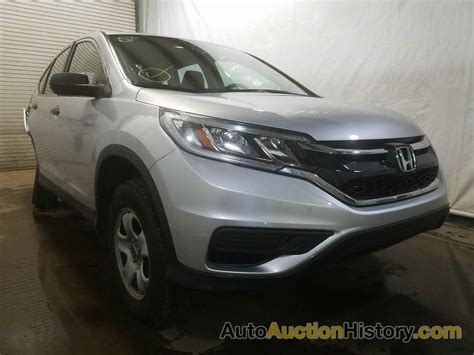 5J6RM4H37GL085729 2016 HONDA CRV LX - View history and price at AutoAuctionHistory