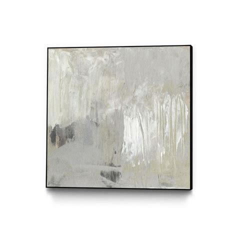 GIANT ART Black Wood Framed 30-in H x 30-in W Abstract Print on Canvas ...