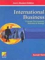 Buy International Business Concepts, Environment, Structure & Strategy ...