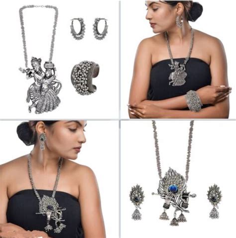 KIA CREATION Brass Silver Silver Jewellery Set Price in India - Buy KIA ...