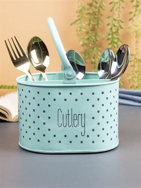 Green Cutlery Holder with Polka Dot - Market99 – MARKET99