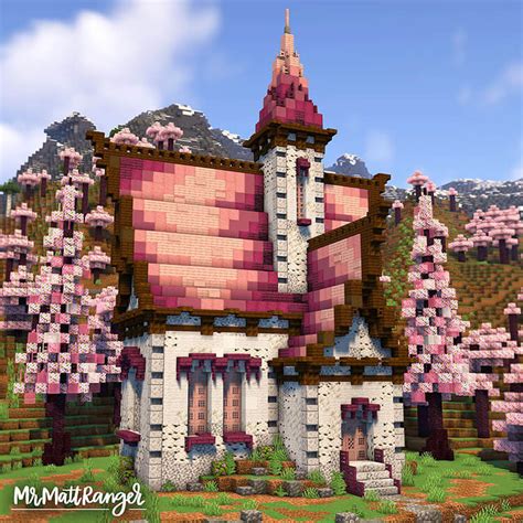 Image result for Cherry Tree Houses Tutorial Minecraft