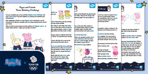 Peppa and Friends Team Building Challenge