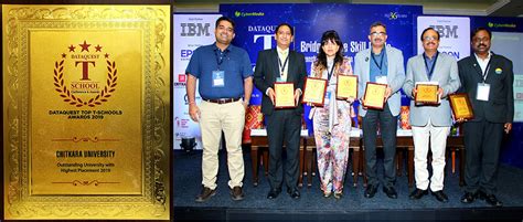 Chitkara awarded 'Outstanding University with Highest Placement 2019 ...