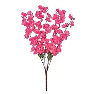 Buy Homenique Pink Artificial Orchids Flower Bunch (Size 20 inches,in 1 ...