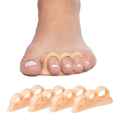 ZenToes Hammer Toe Straightener and Corrector 4 Pack Soft Gel Crests Splints | Reduce Foot Pain ...