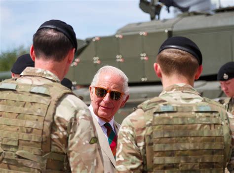 UK's King Charles takes the commander's seat: Monarch rides into battle ...