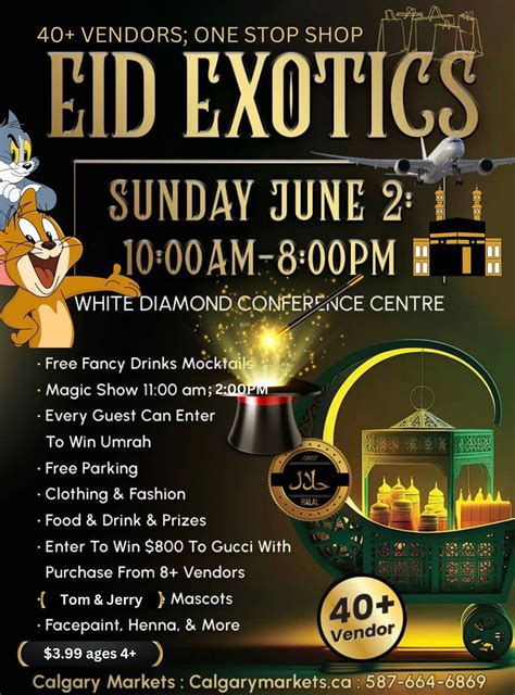 Eid Exotics Bazaar (Umrah trip giveaway), White Diamond Conference ...
