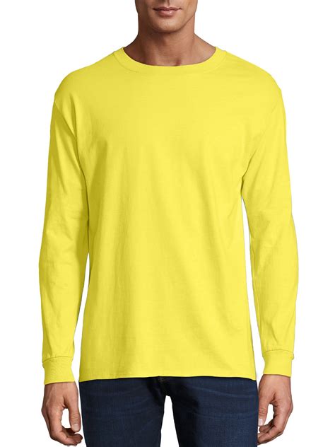 Hanes Mens Premium Beefy-T Cotton Long Sleeve T-Shirt, Sizes S-3XL ...