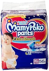 MamyPoko XL Size Pants (56 Count) : Amazon.in: Baby Products
