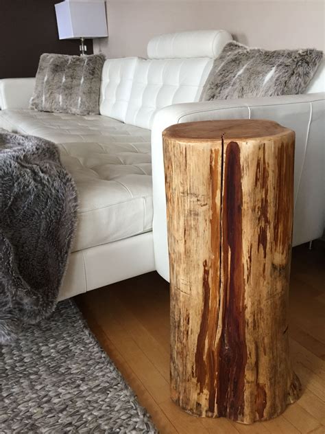 Tall Stump End Table for Bedside | Tree stump nightstand, Tree trunk ...
