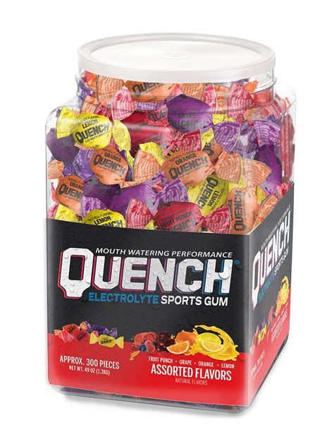 Snapklik.com : Quench Gum Variety Tub, Electrolytes Chewing Gum For ...