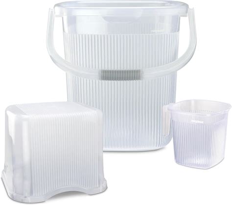 Nayasa Rimmy 3 Pcs Bathroom Set | Bucket 18 L + Mug 1.5 L + 508 Stool ...