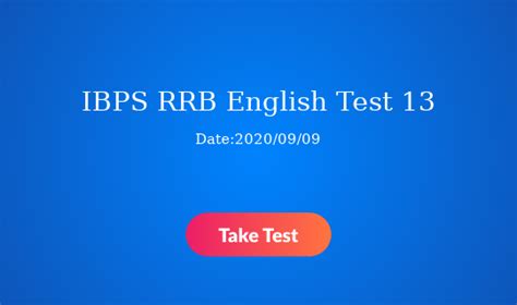 IBPS RRB English Test 13