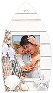 Malden International Designs Shoreline Wood Boat with Seashell and ...