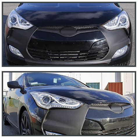 Buy Spec-D Tuning Chrome LED Projector Headlights W/ Sequential LED ...