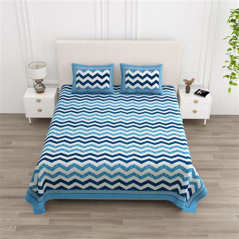 Floral Print Double King Bedsheet with 2 Pillow Covers – Houseofgulab