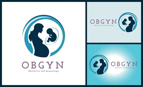 OBGYN obstetrics and gynecology clinic mom and baby pregnancy logo ...