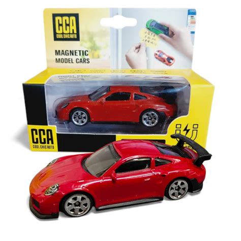 CCA 1:60 Scale Porsche 911 GT2 RS Magnetic Series Red Die-Cast Model C ...