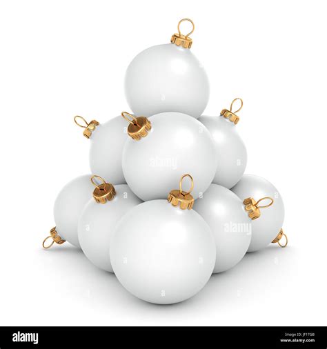 White Christmas ball Stock Photo - Alamy