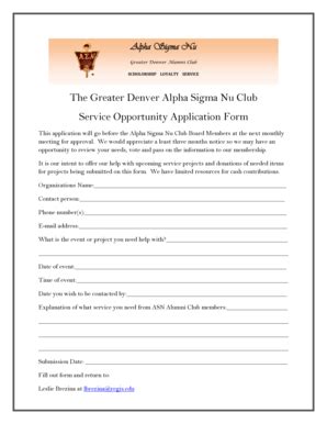 Fillable Online regis ASN Application form - regis Fax Email Print ...