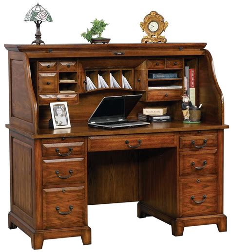 Roll Top Computer Desk 的图像结果