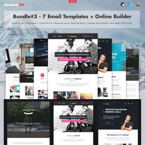 Ultimo - Bundle Of 32 Email Templates - MasterBundles