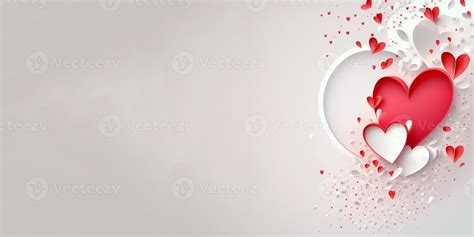 Valentine's day hearts on white background. 21886604 Stock Photo at ...