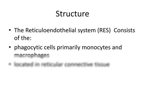 SOLUTION: Introduction to reticuloendothelial system and histology od ...