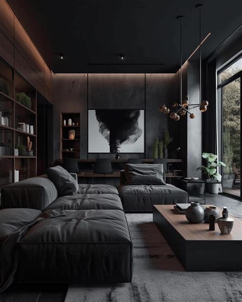 24 Modern Dark Living Room Ideas: Elegant, Cozy, and Stylish Designs ...