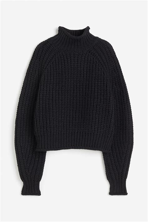 Women's Black Knit Sweater | H&M CA