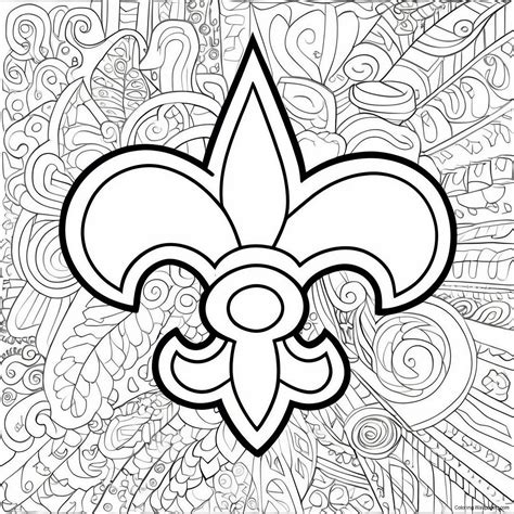 New Orleans Saints Logo Coloring Page (21712-17202)