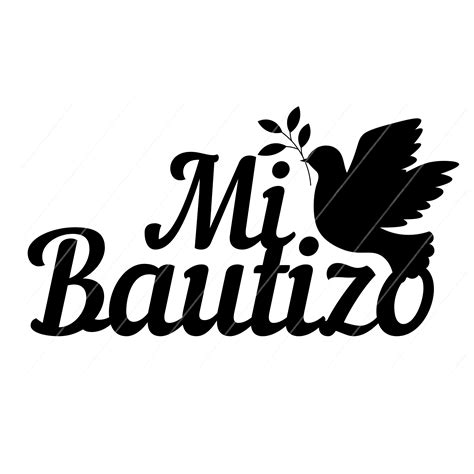 Mi bautizo mi bautismo SVG y PNG en español - Etsy España