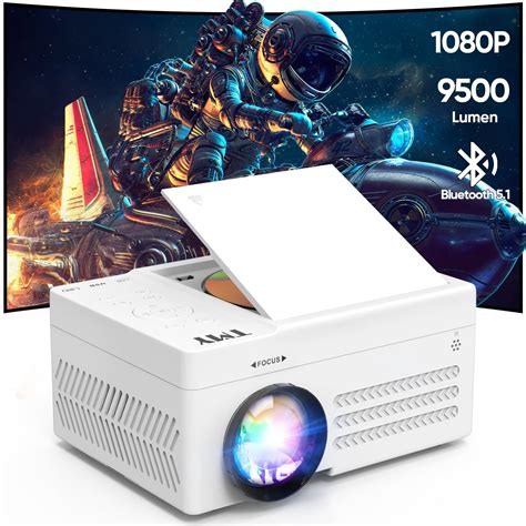 Buy TMYBluetooth Projector with DVD Player Built in, 1080P Outdoor ...