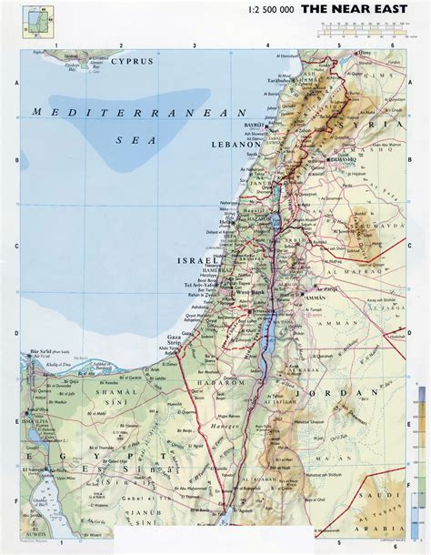 Maps of Israel | Detailed map of Israel in English | Tourist map of Israel | Road map of Israel ...