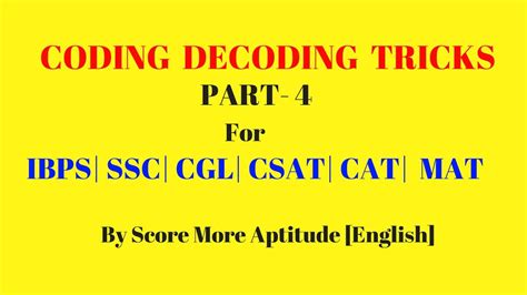 Image result for Coding/Decoding SSC Basics