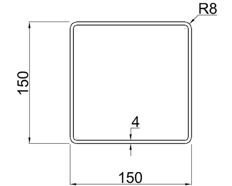 SHS 150x150x4 – Your Steel Standards & CAD File Hub