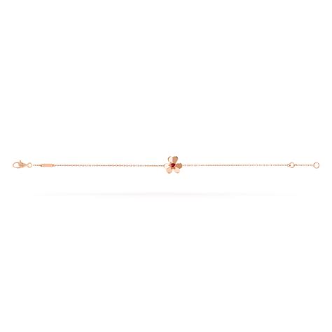Frivole bracelet, mini model 18K rose gold, Ruby - Van Cleef & Arpels