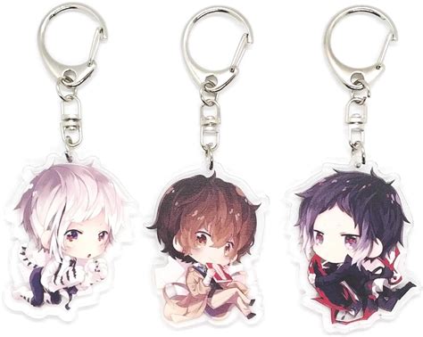 Buy EBTY-Dreams Inc. - Set Of 3 Bungou Stray Dogs Acrylic Keychain ...