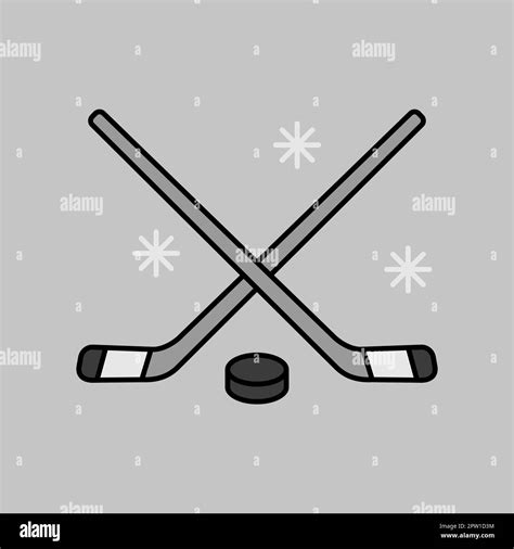 Hockey Stick Clip Art Black And White