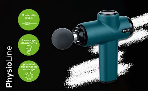 Beurer Mg99 Compact Massage Gun, Mini Deep Tissue Massager With 4 ...
