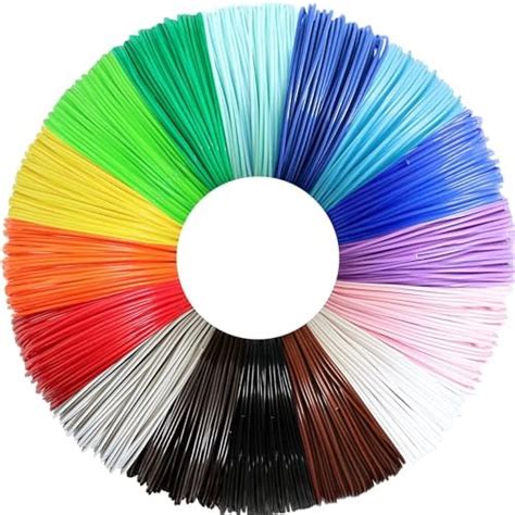 Creative Multicolored PLA Filament 1.75mm Thick 5 Meter Length of Each ...