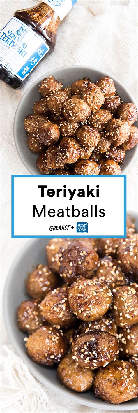 Teriyaki Meatballs | Soy Vay® | Recipe | Recipes, Teriyaki meatballs ...