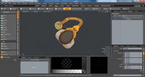 3D Military Gas Mask GP5 with Hose | 3D Molier International