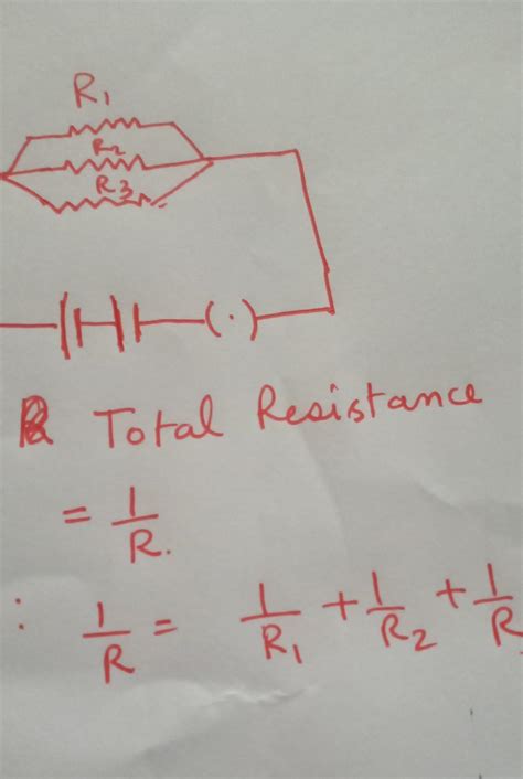 23. Draw the electric circuit showing the parallel combination of three ...