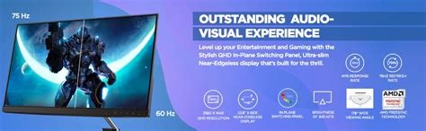 Lenovo Q-Series Q24H-10 24 Inch(60.45Cm) LED 2560 X 1440 Pixels 2K QHD ...